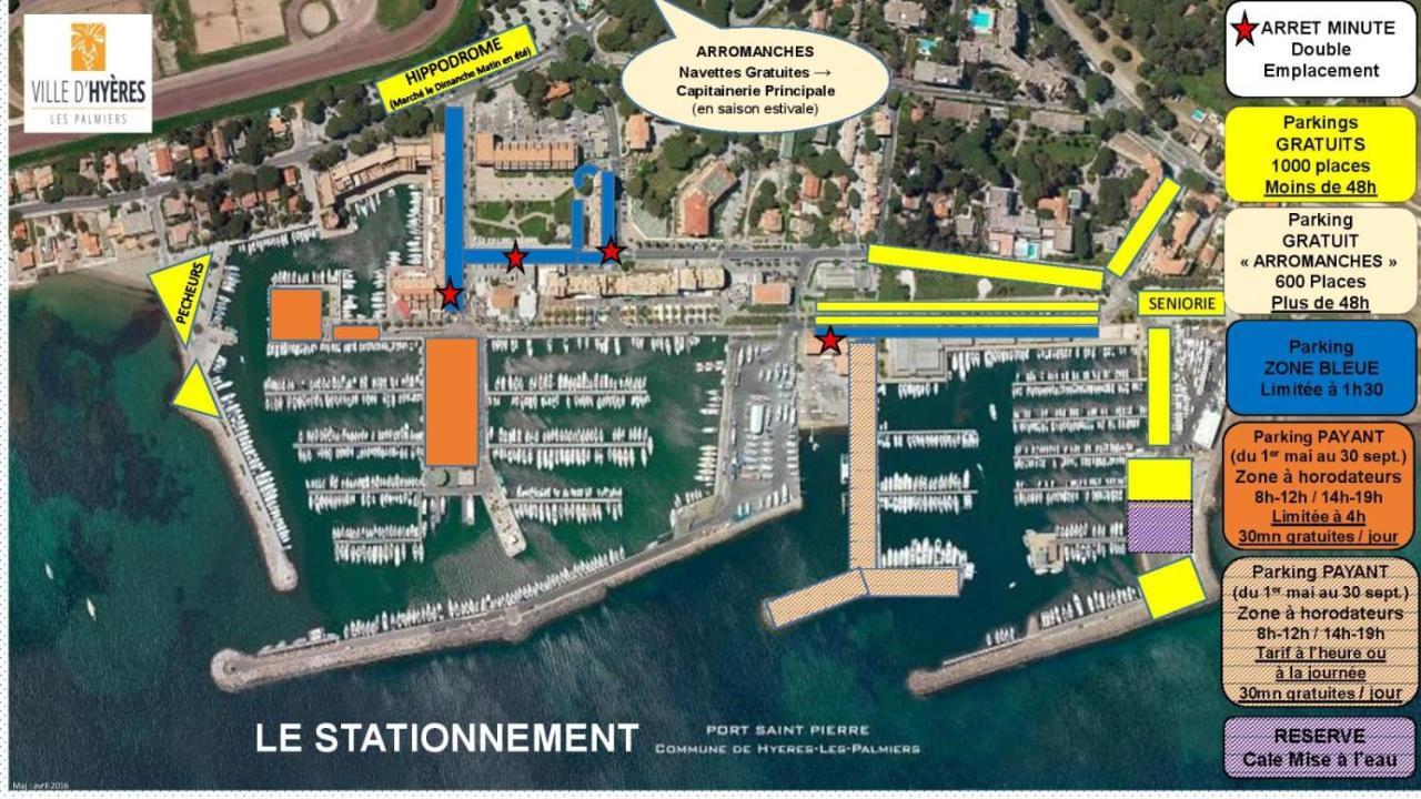 Port La Gavine Vue Mer Hyeres Bagian luar foto